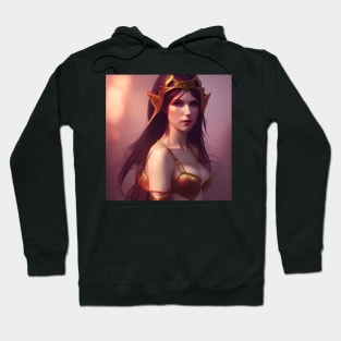 Beautiful Fantasy Elf Warrior Hoodie